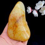 和田玉洒红皮籽料原石（309.6g）