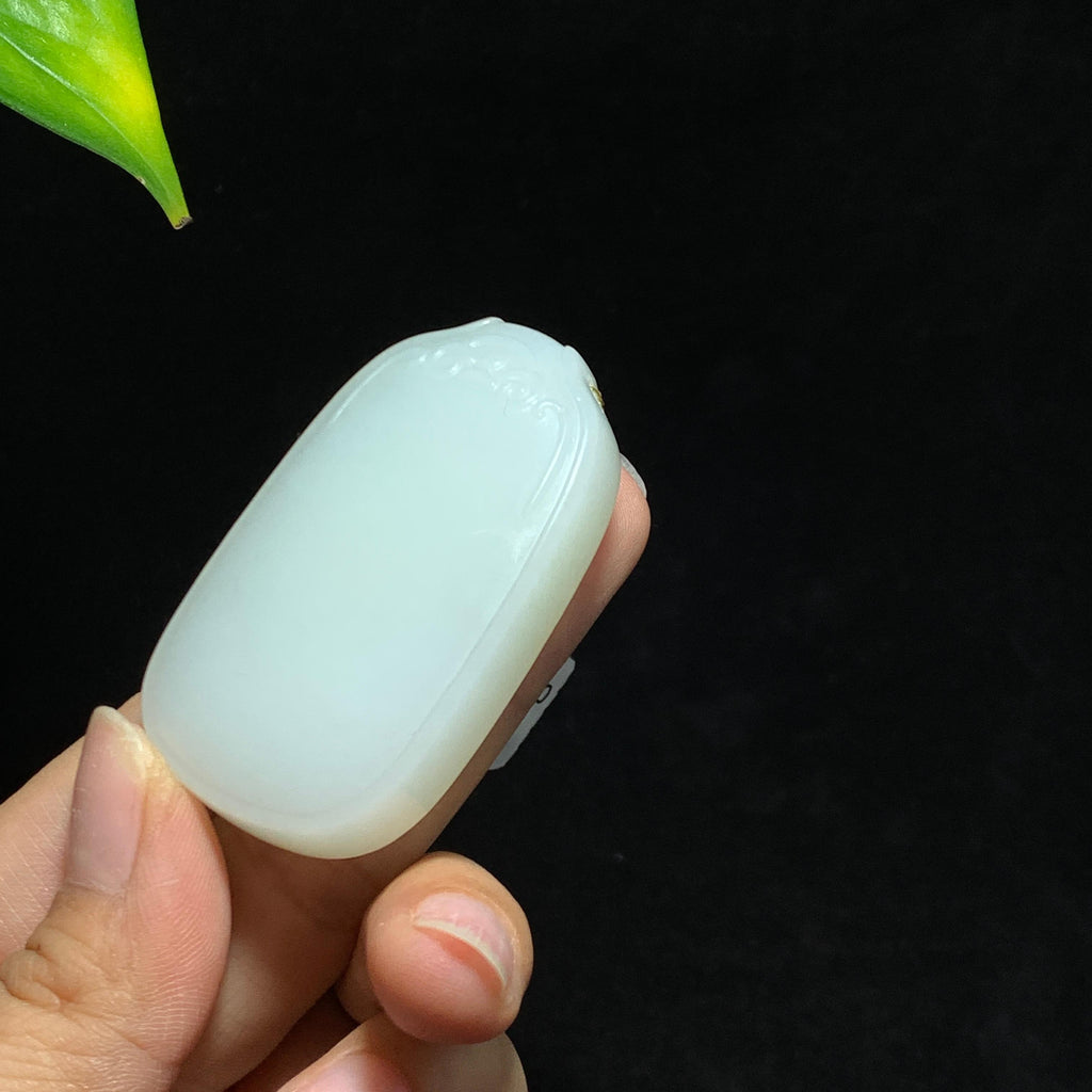 和田山料白玉无事牌（50.7g）