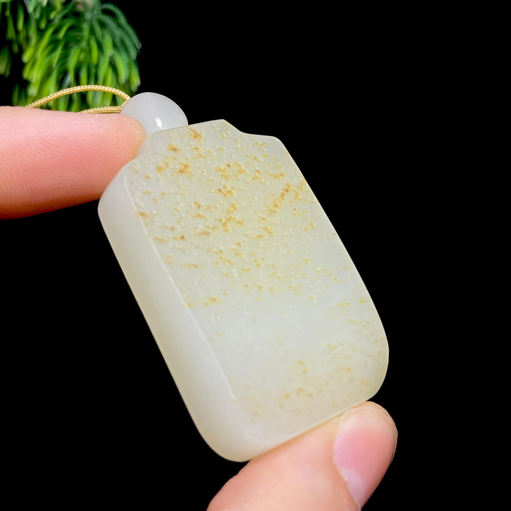 和田玉籽料无事牌（38.4g）