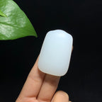 传承收藏级和田白玉籽料无事牌（37.8g）