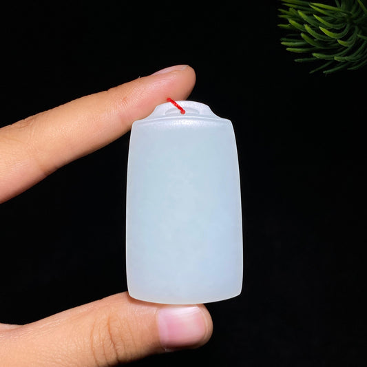 和田玉白玉无事牌（32.7g）