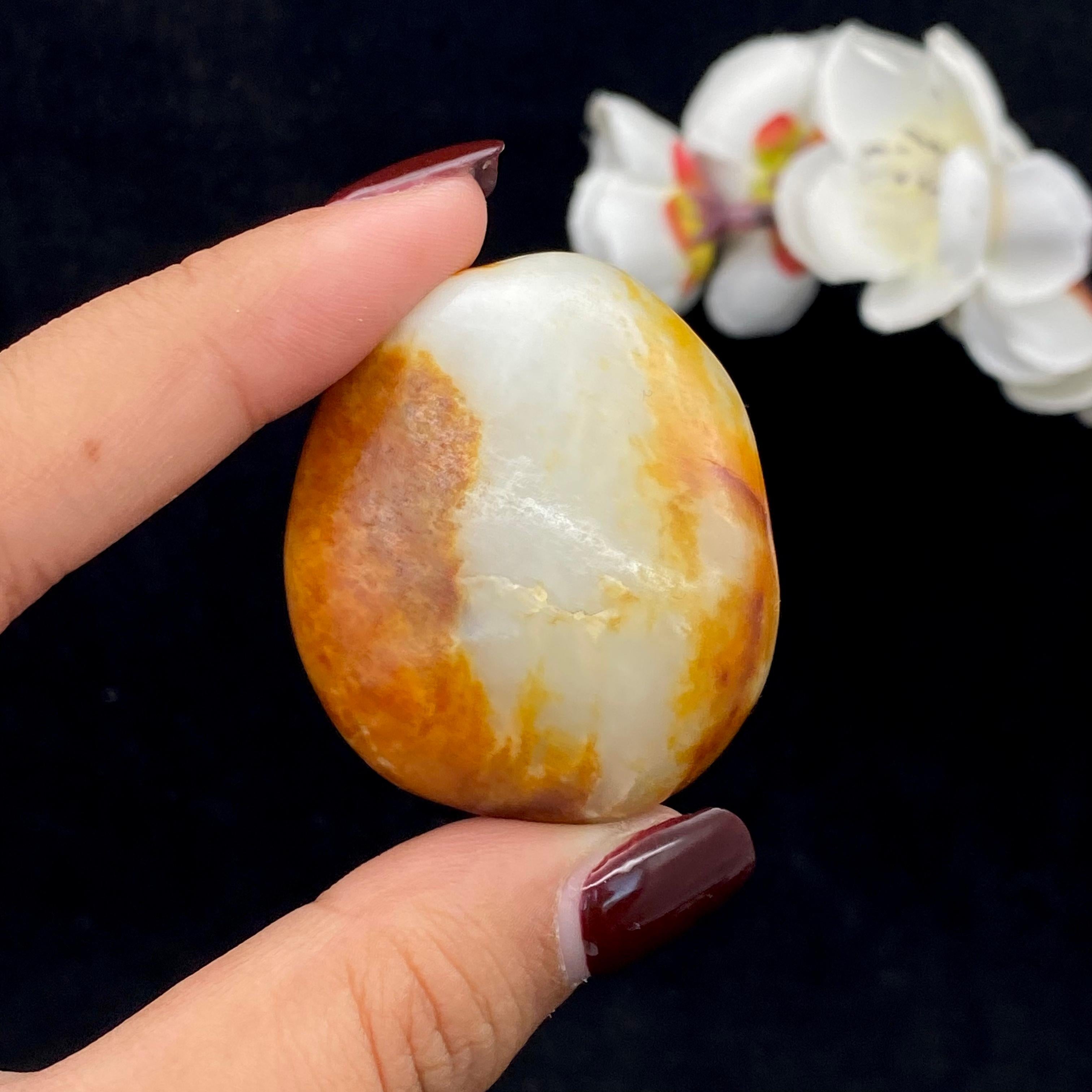 和田玉聚黄皮籽料挂件（44.4g）