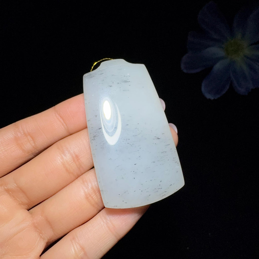 和田玉黑山料平安无事牌（54.4g）
