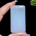 和田玉糖白无事牌（67.4g）