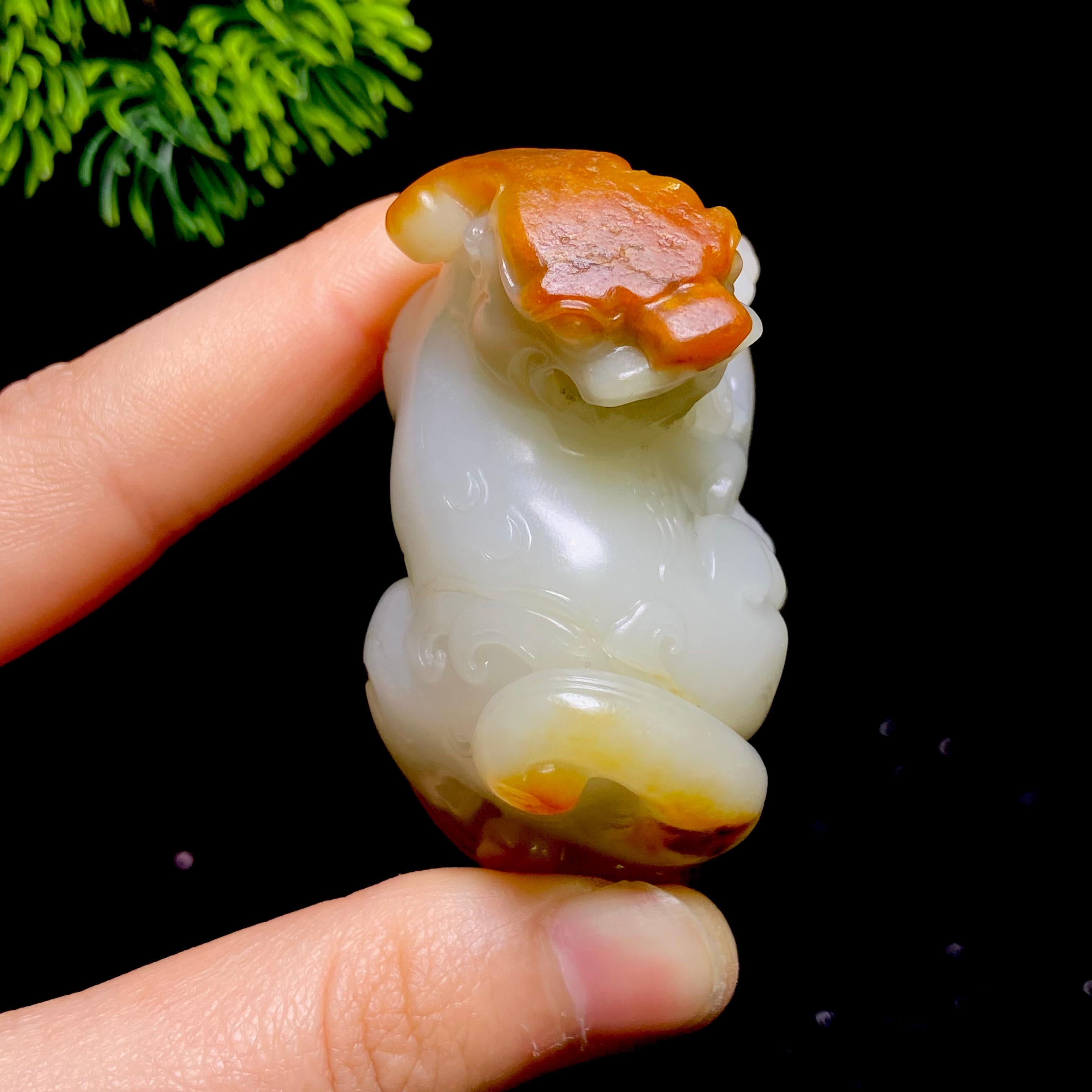 和田玉籽料貔貅把件（104.3g）