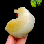 和田玉籽料貔貅把件（102.2g）