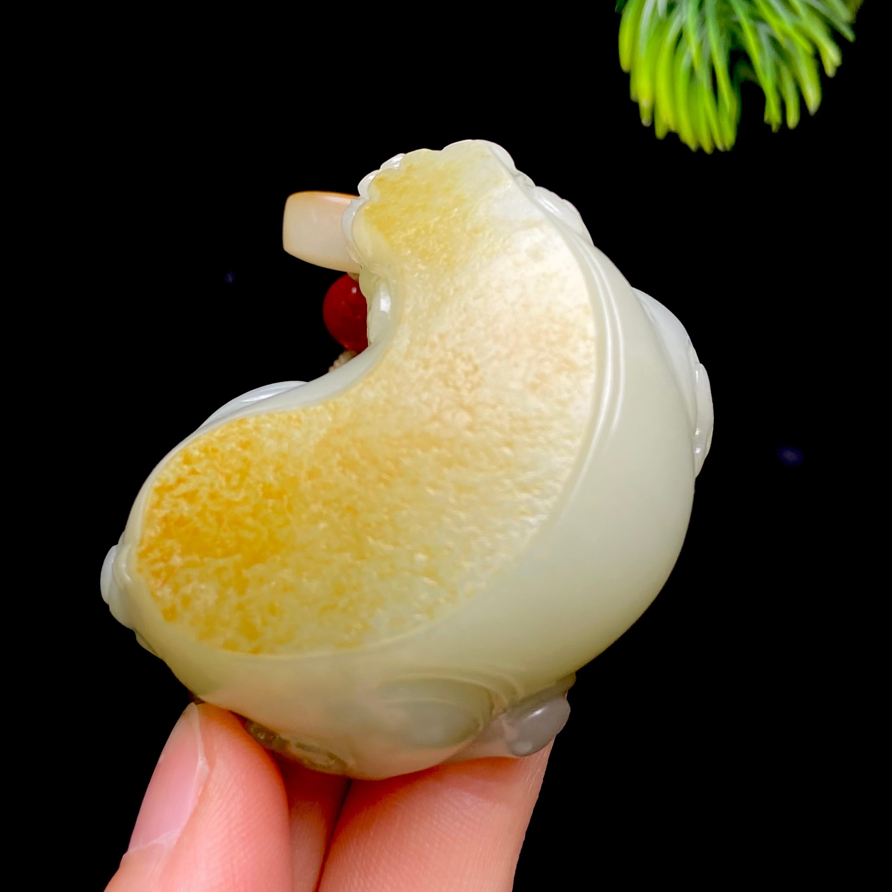 和田玉籽料貔貅把件（102.2g）