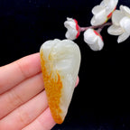 和田玉洒金皮籽料【龙】挂件（33.2g）