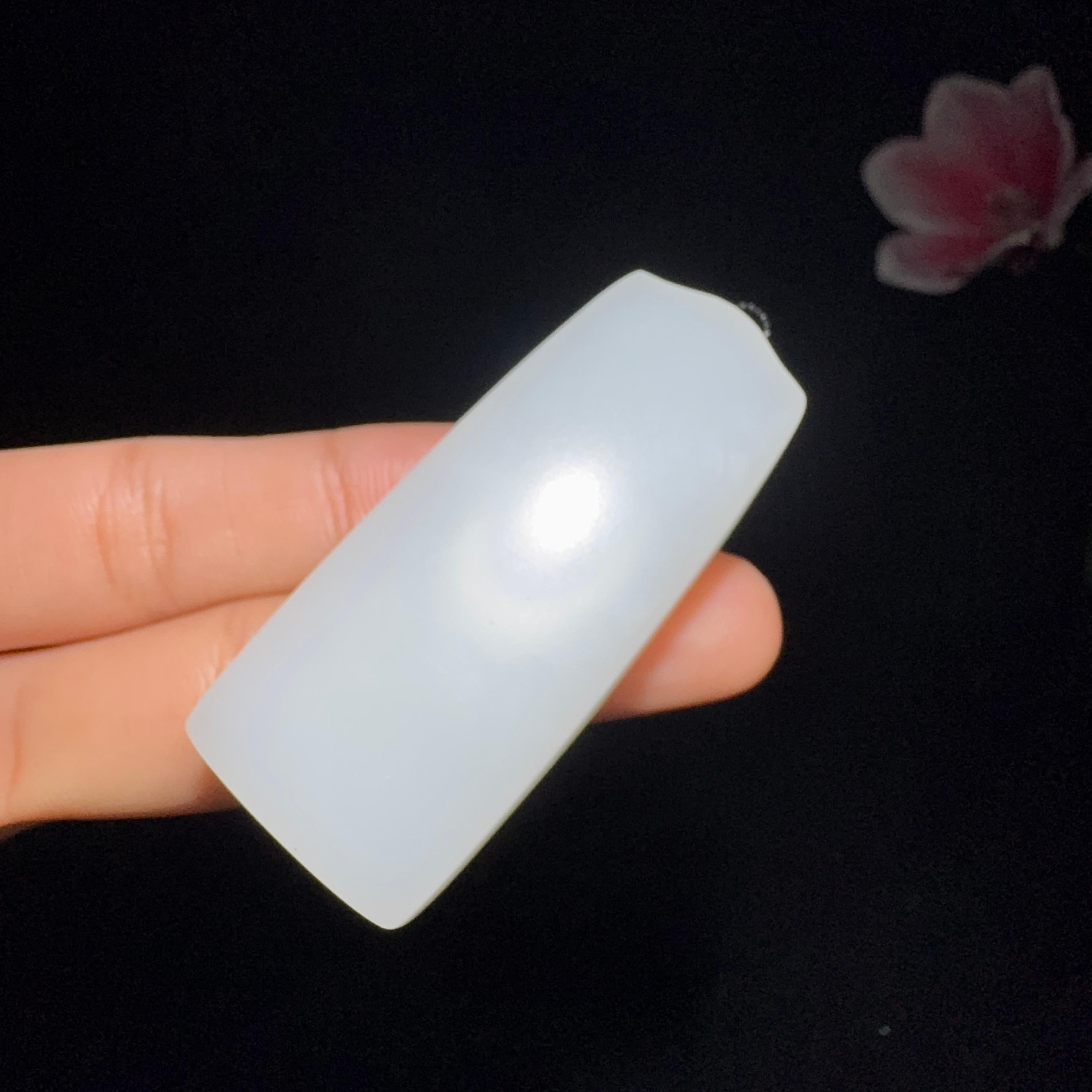 和田玉白玉平安无事牌（40.7g）