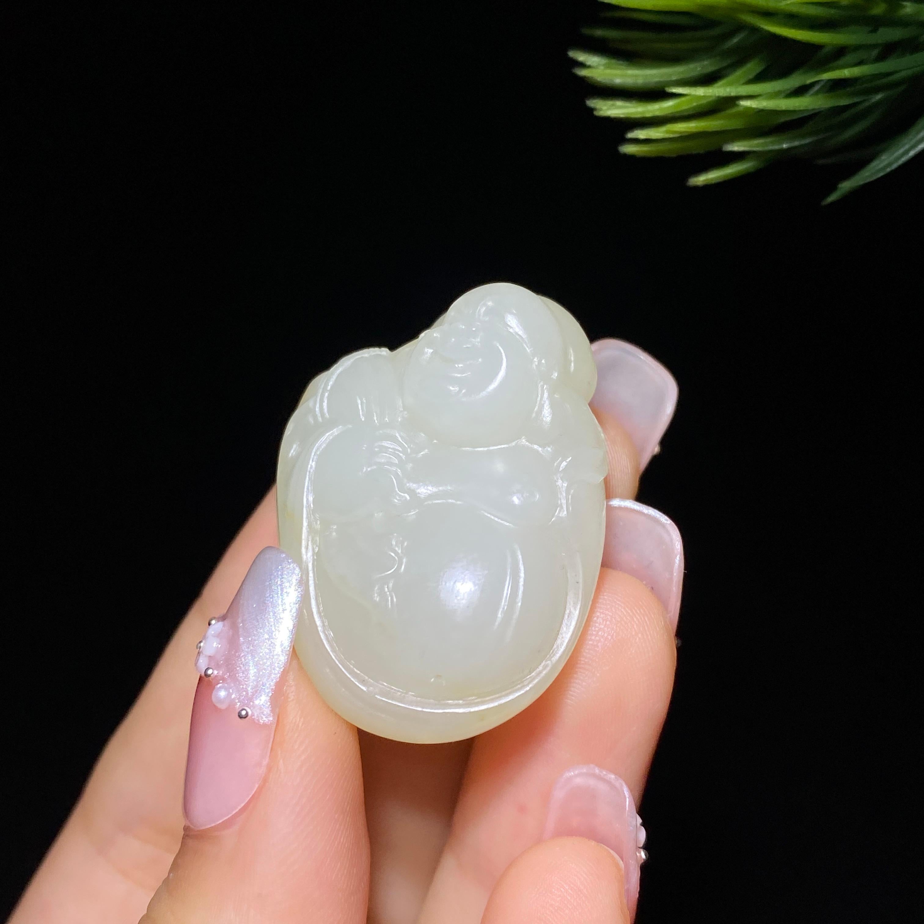 和田玉籽料佛公（19.2g）