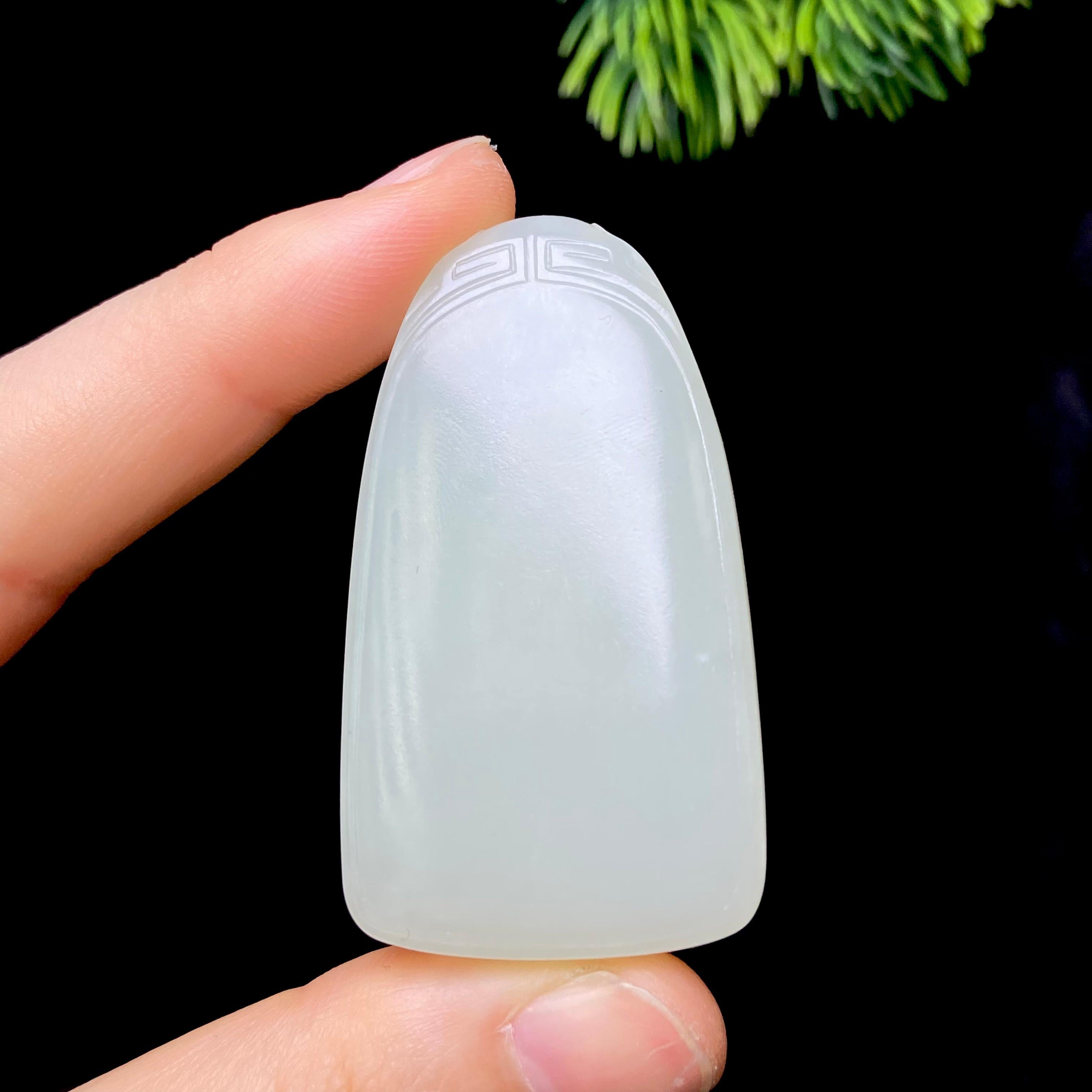 和田玉籽料无事牌（39.3g）