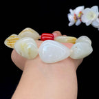 和田玉洒金皮籽料【精品手串】（112g）