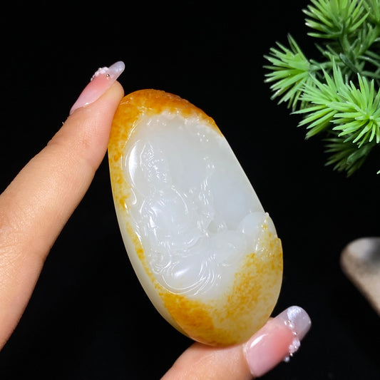 和田玉籽料观音（47.0g）