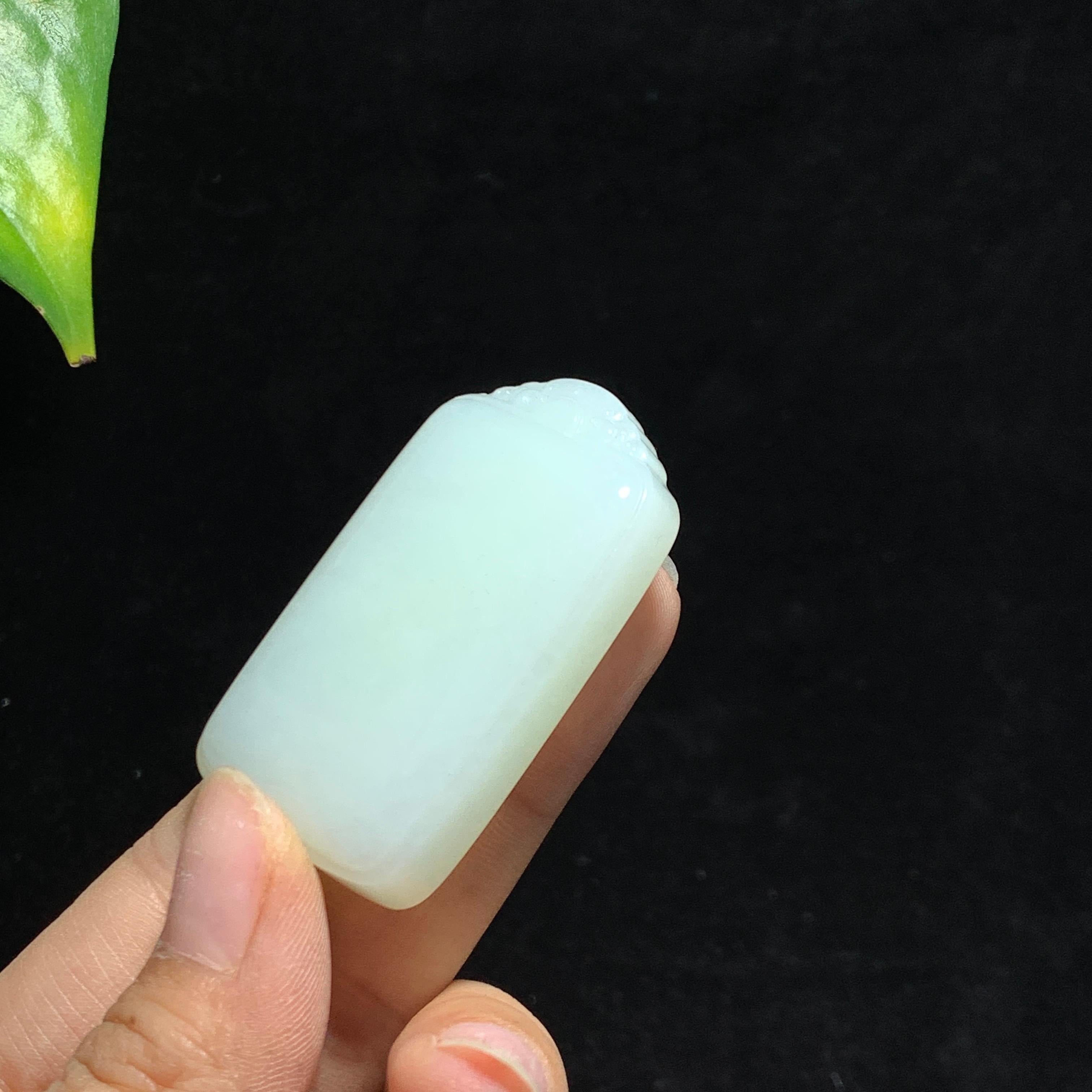 和田山料白玉无事牌挂件（37.2g）