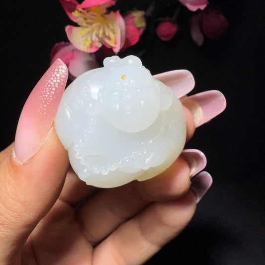 和田玉籽料挂件佛（28.8g）