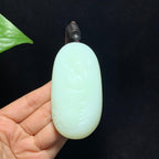 收藏级和田山料羊脂白玉生肖龙手把件（134.5g）