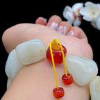 和田玉洒金皮【精品手串】（112.3g）