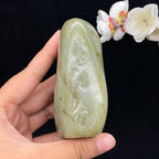 和田玉青白玉带洒金皮籽料（474.5g）