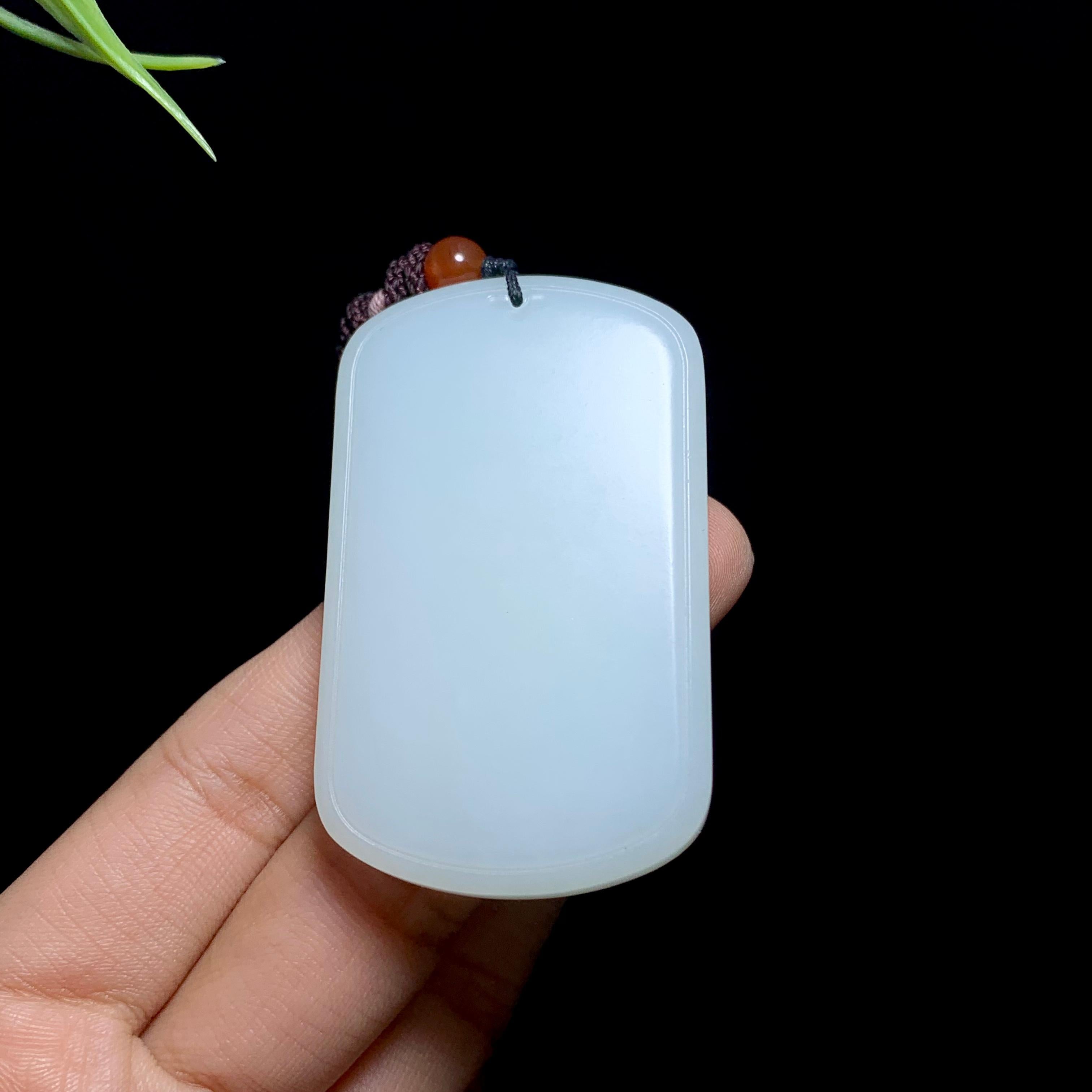 和田山料白玉无事牌（40.6g）