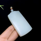 和田山料羊脂白玉无事牌（62.7g）