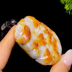 和田玉籽料代代数钱把件（85.6g）
