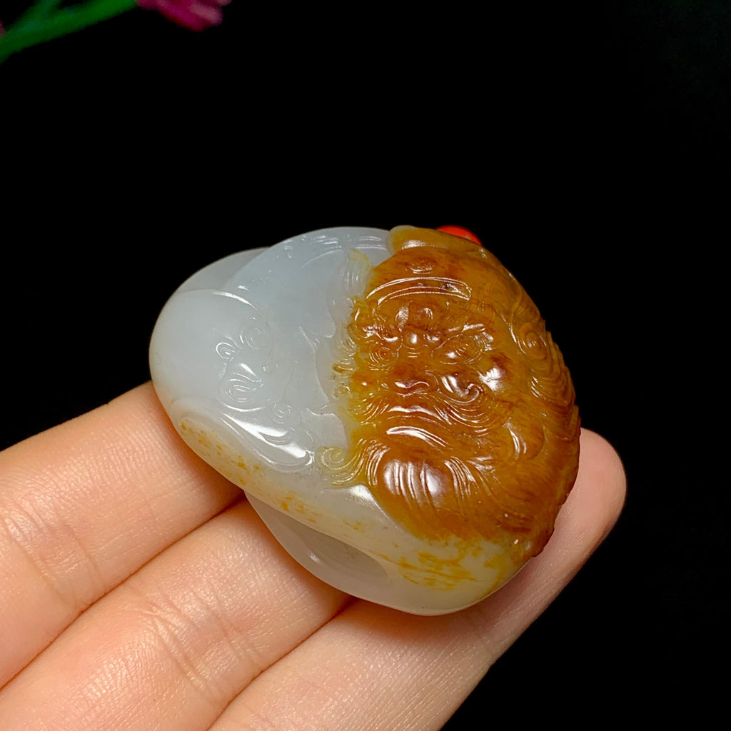 精品和田籽料沁红皮钟馗（54.8g）