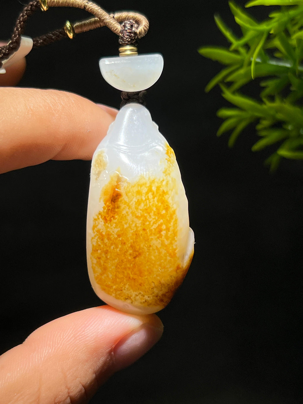 和田玉籽料财神弥勒佛（23.7g）