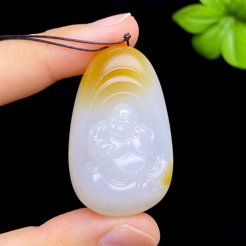 和田玉糖白佛公（23.1g）