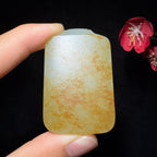 和田玉籽料平安无事牌（56.5g）