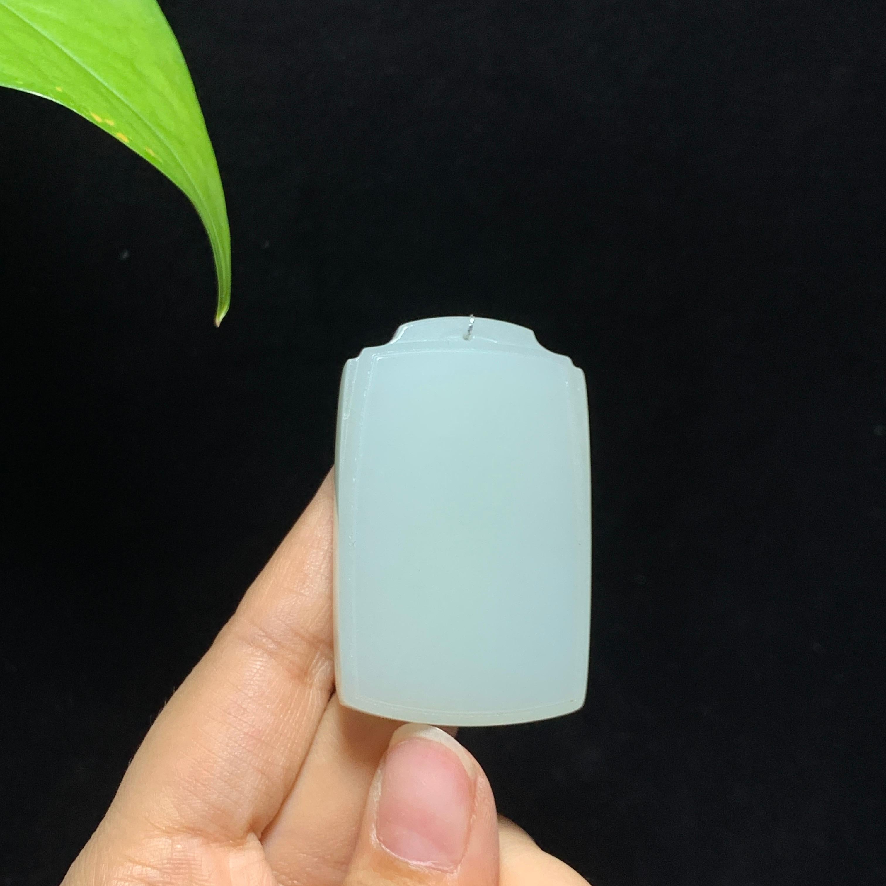 和田山料白玉无事牌挂件（44.7g）