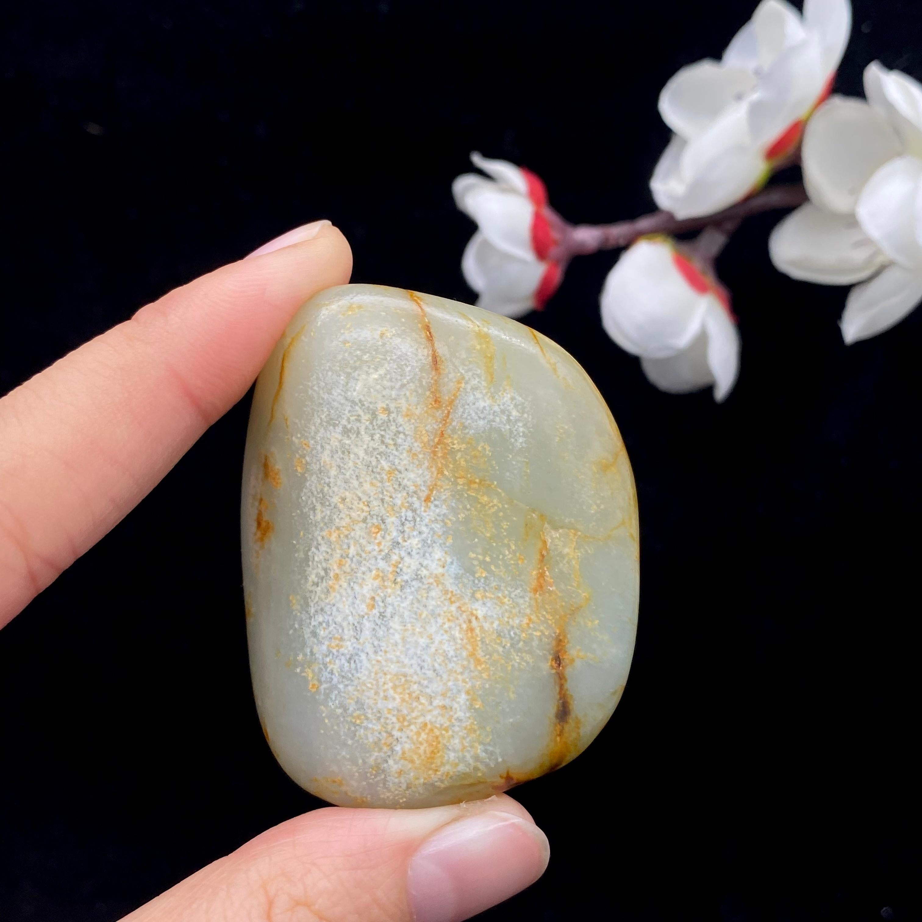 和田玉洒金皮籽料男士挂件（72.3g）