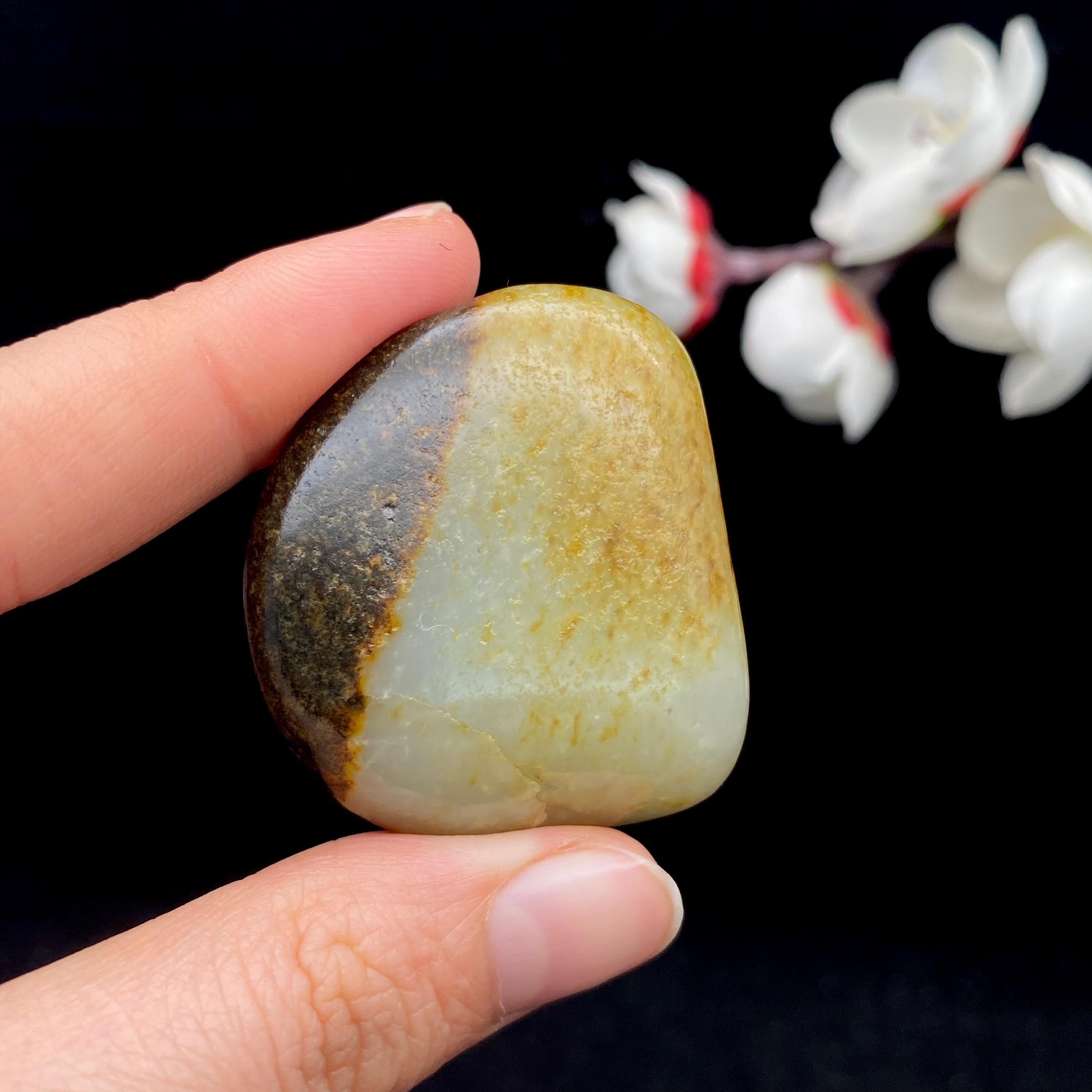 和田玉聚黑皮籽料（34.9g）