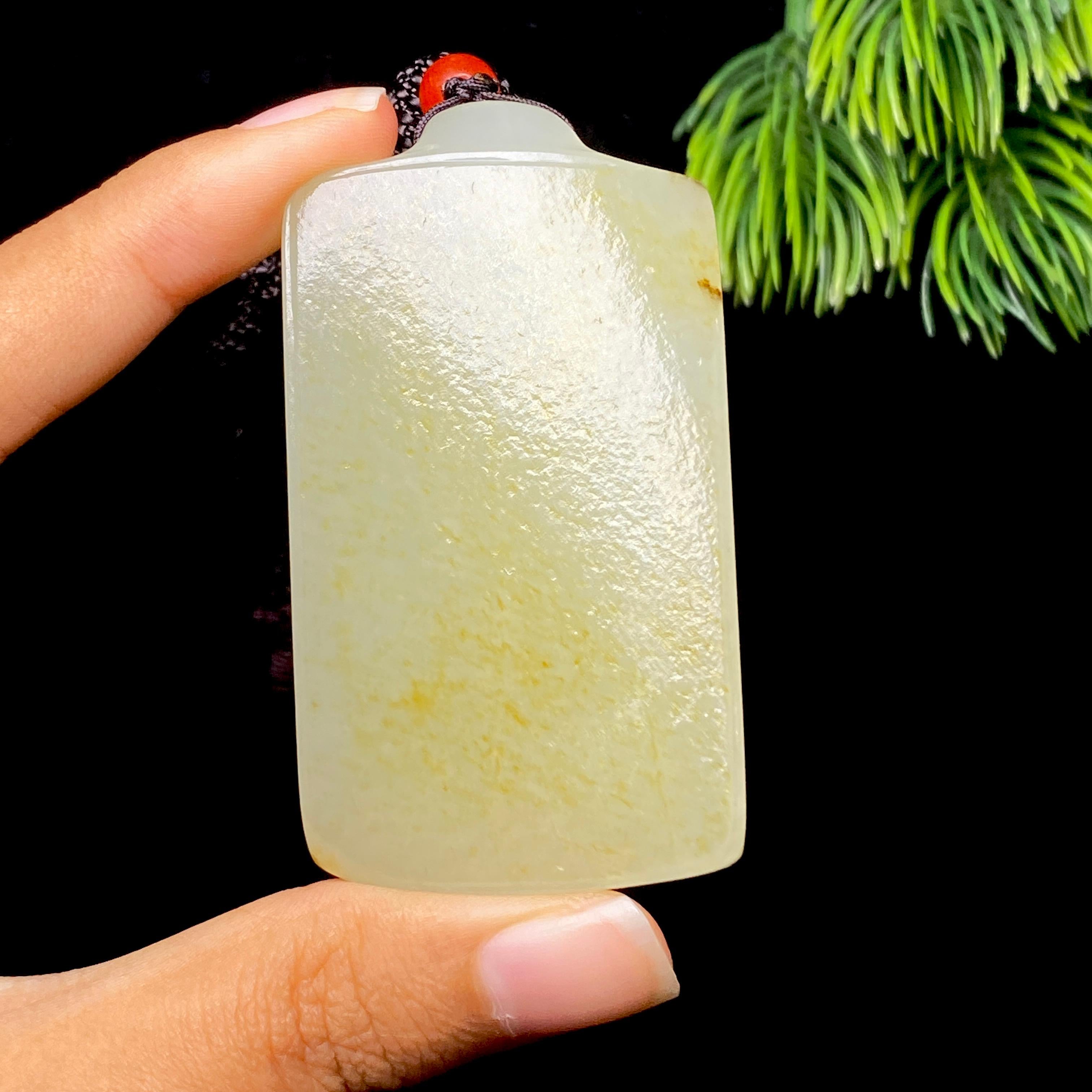 和田玉籽料无事牌（70.0g）