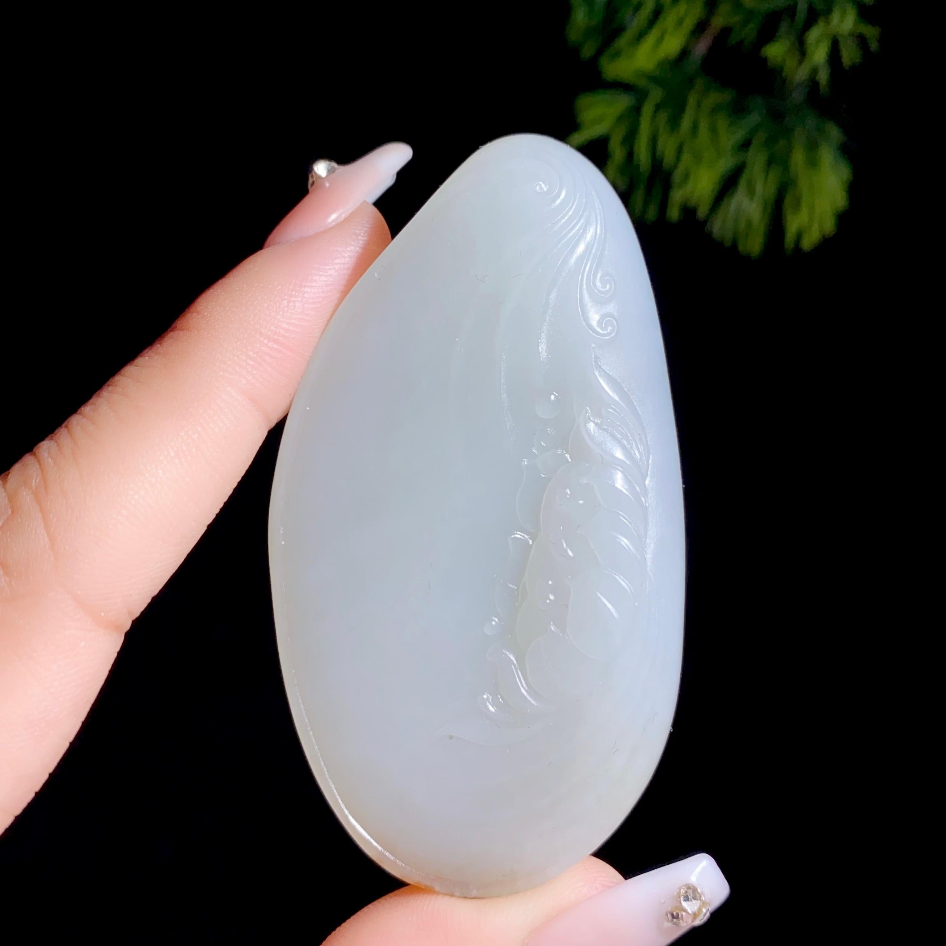 和田玉籽料坐莲观音（40.2g）