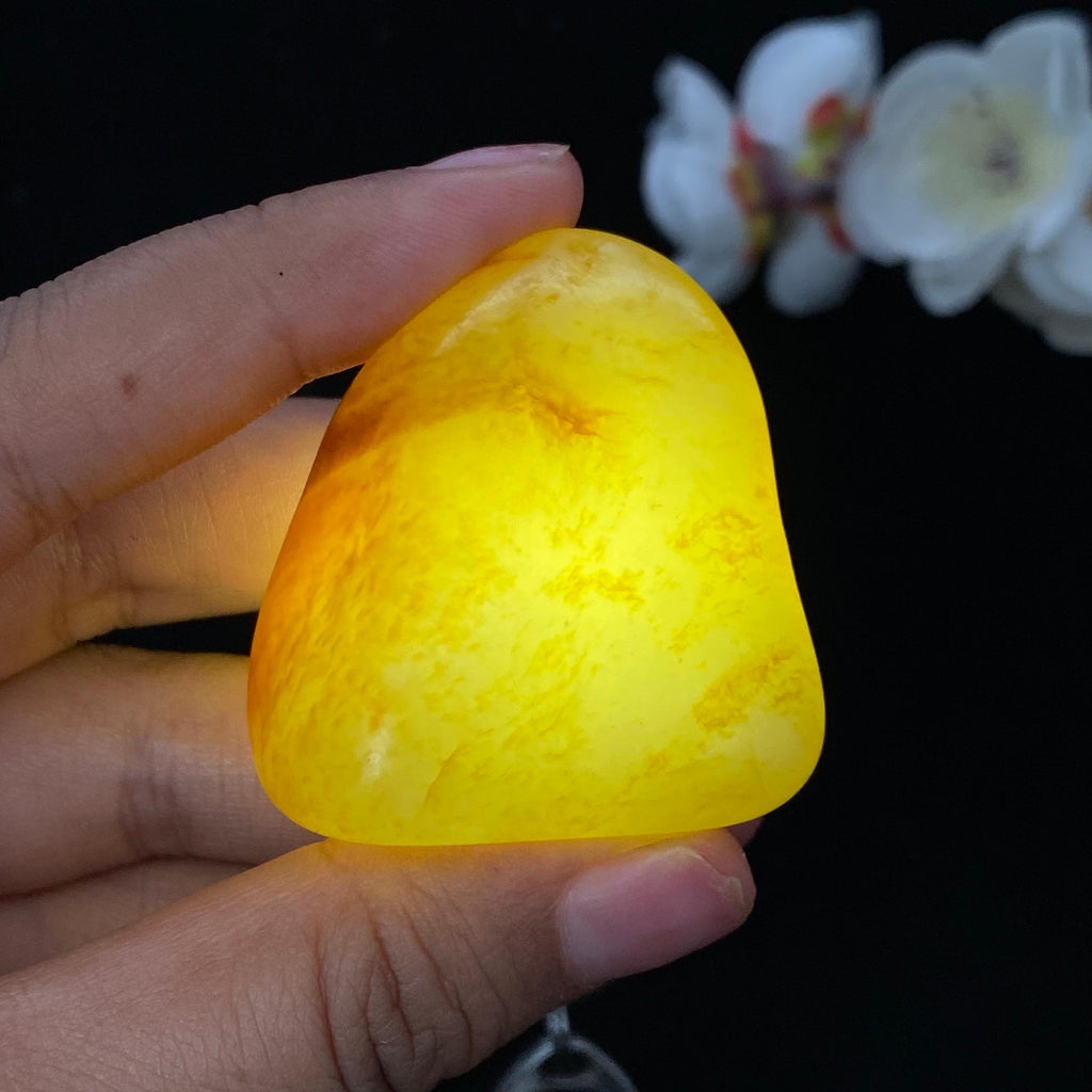 和田玉洒红皮籽料男士挂件（65.3g）