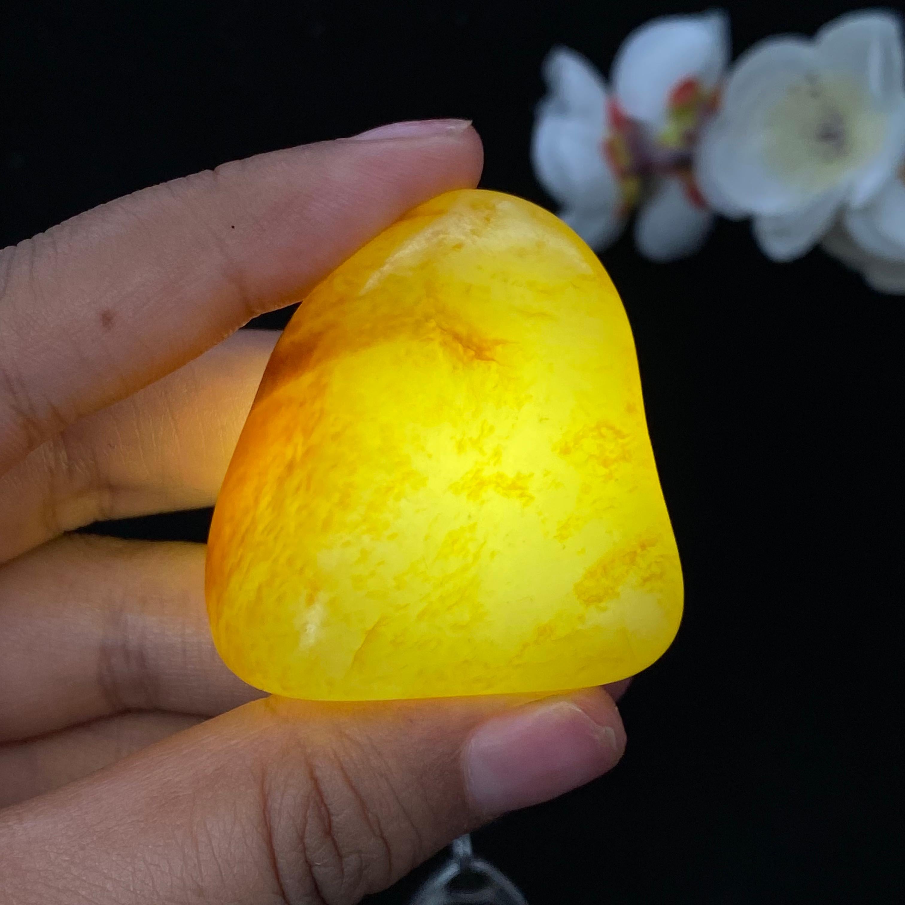 和田玉洒红皮籽料男士挂件（65.3g）
