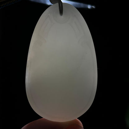 和田玉籽料洒金皮平安无事牌（38.0g）