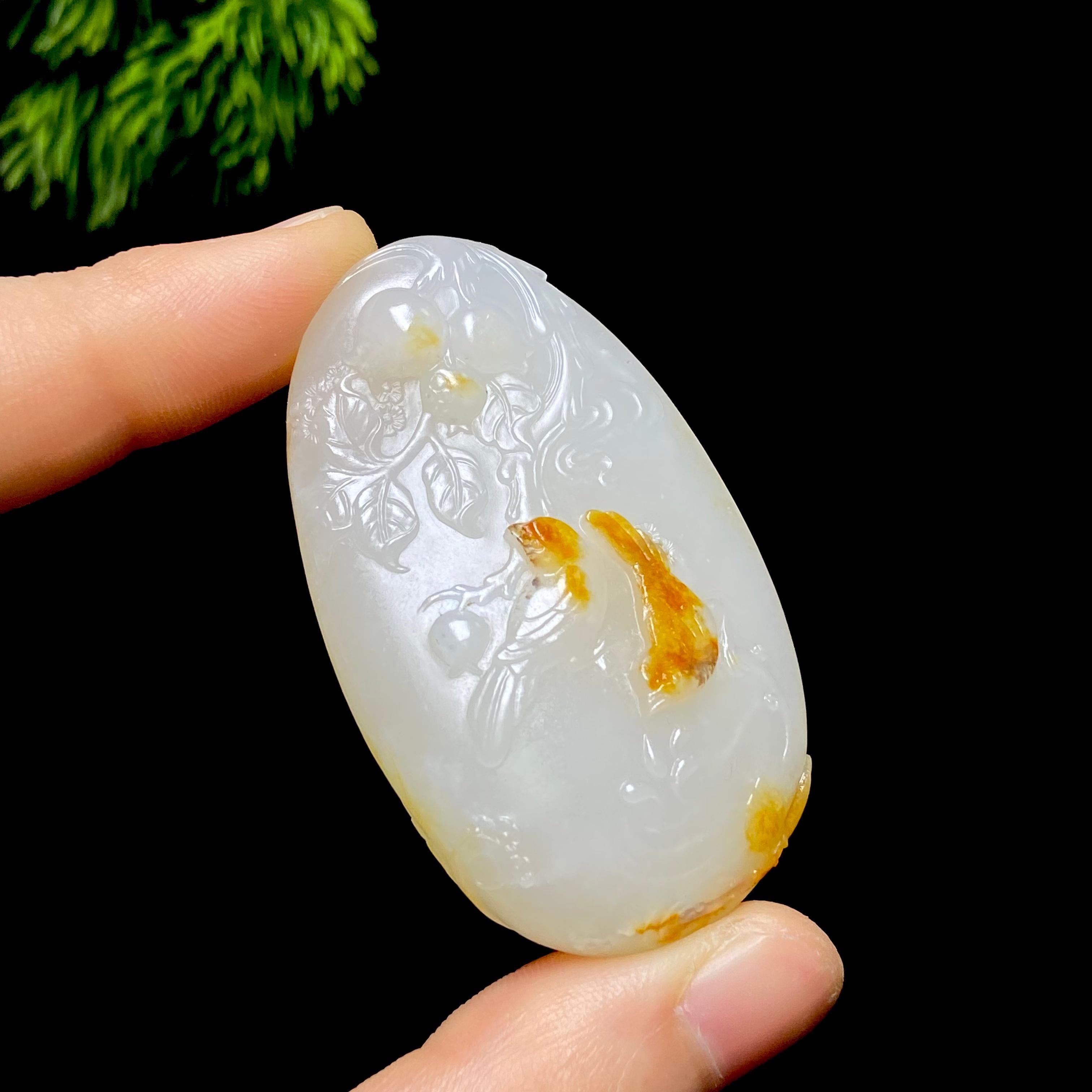 和田玉籽料喜事连连（37.7g）