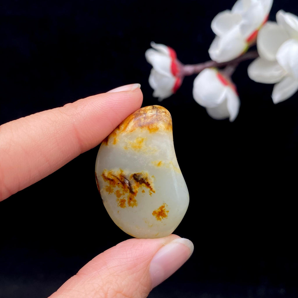 【超值推荐】和田玉聚黄皮籽料原石（19g）