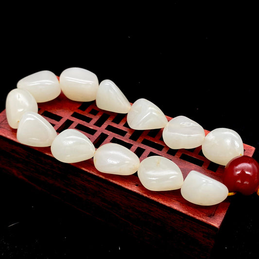 和田玉-白玉【精品手串】（45.1g）