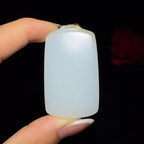 和田玉糖白平安无事牌（29.5g）