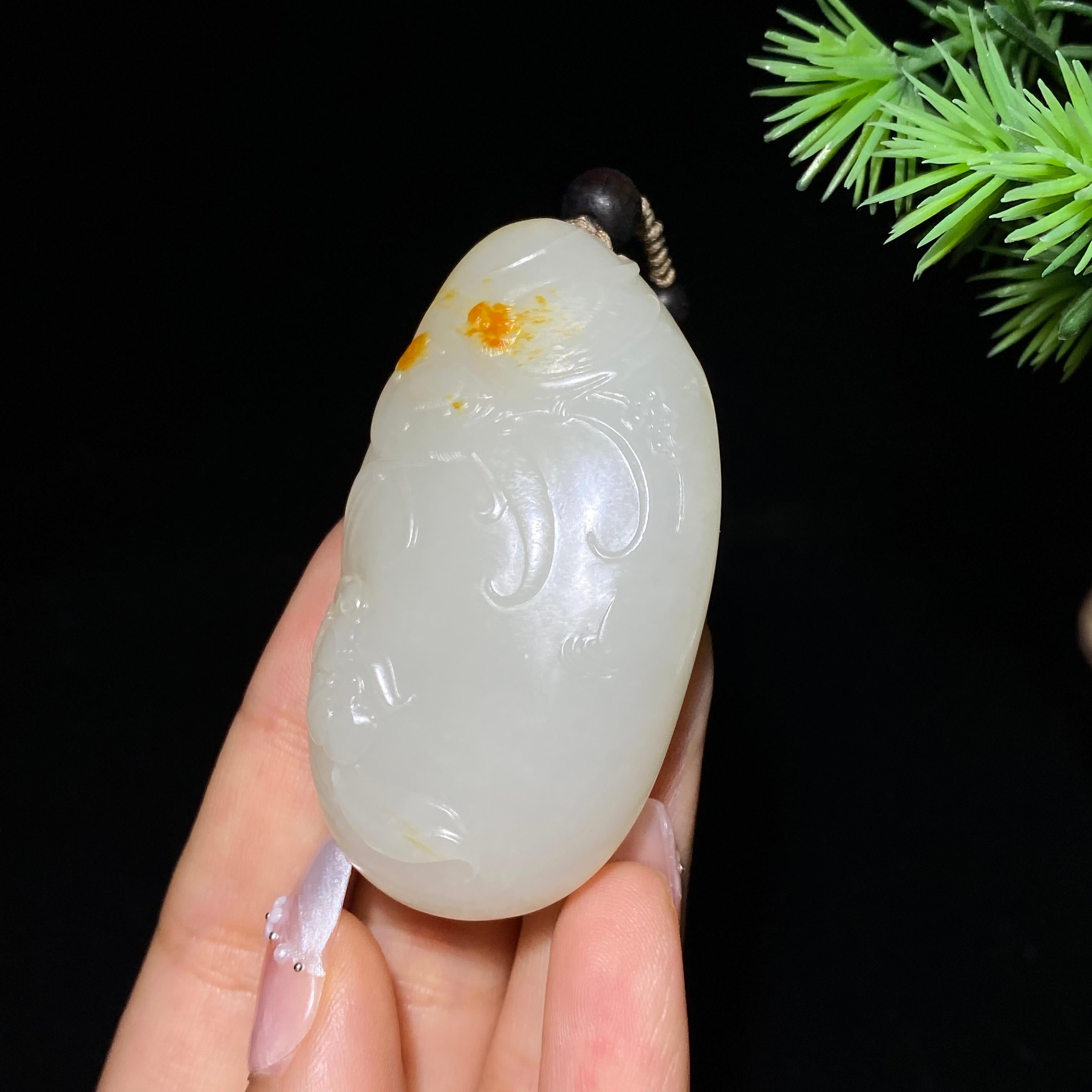 和田玉籽料喜事连连（51.5g）