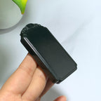 和田山料黑青无事牌挂件（72.9g）
