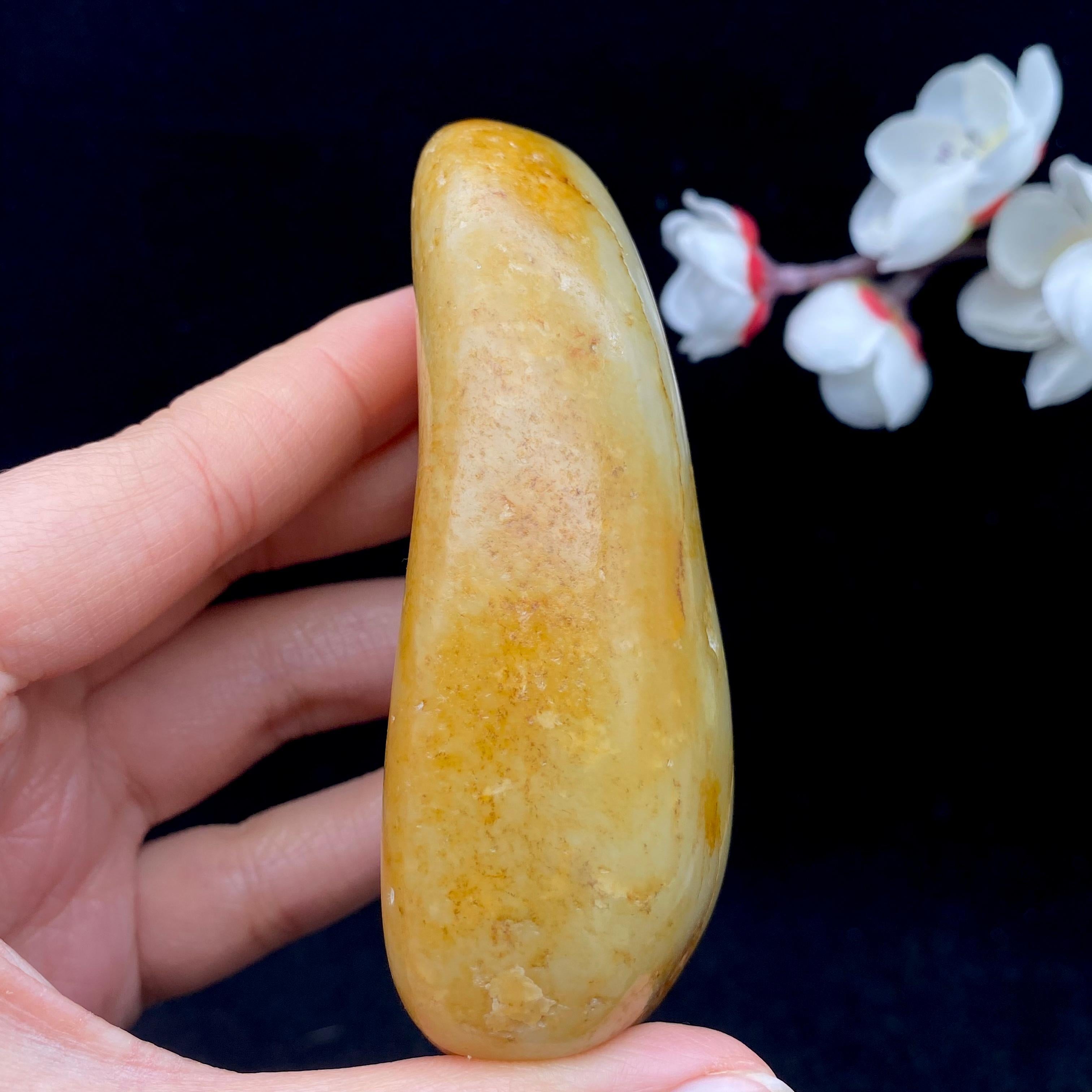 和田玉聚黄皮籽料（201.5g）