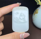 和田玉且末糖羊脂玉生肖马马到成功（42.6g）