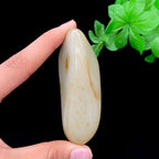 和田玉聚黑皮籽料手把件（160.9g）