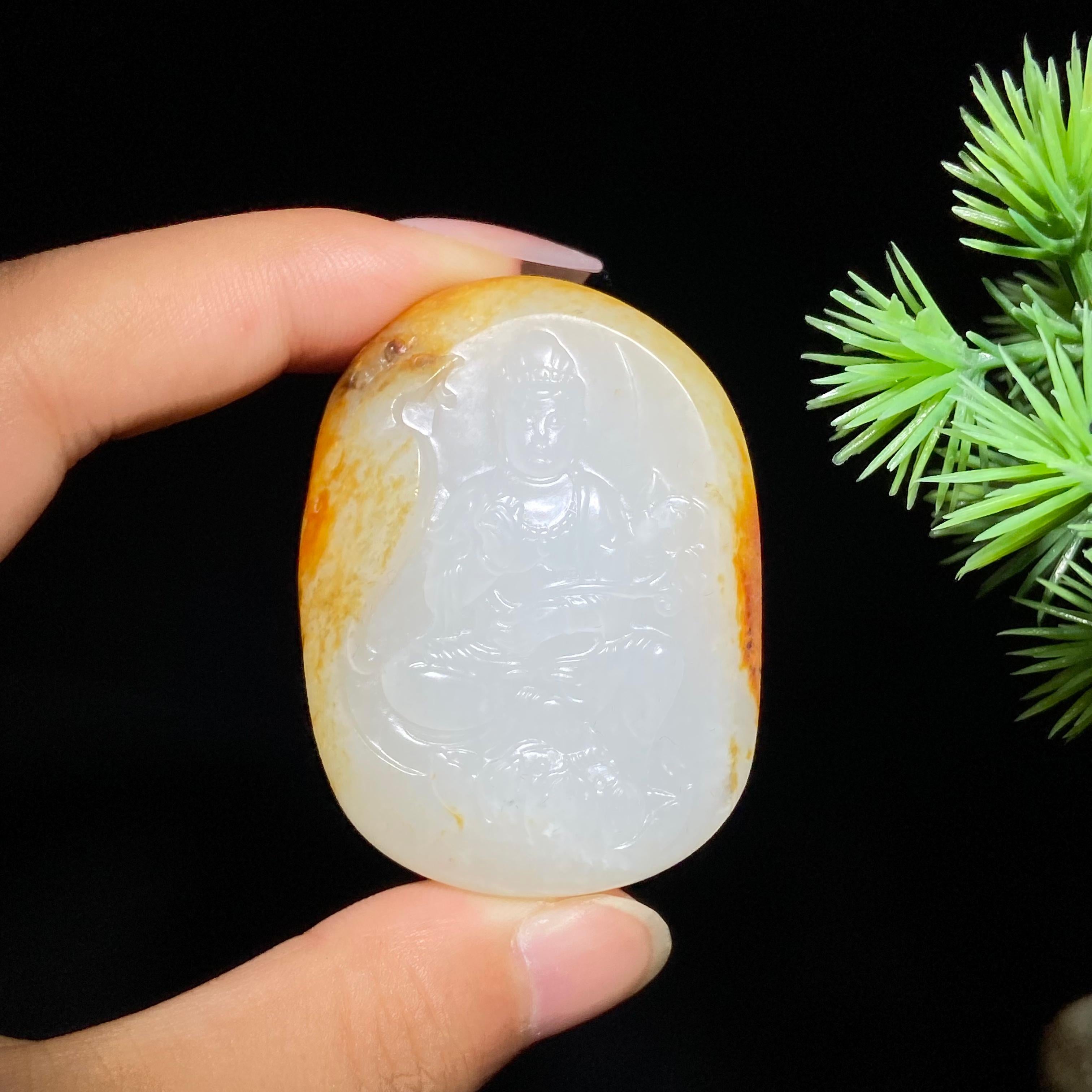 和田玉籽料观音（36.2g）