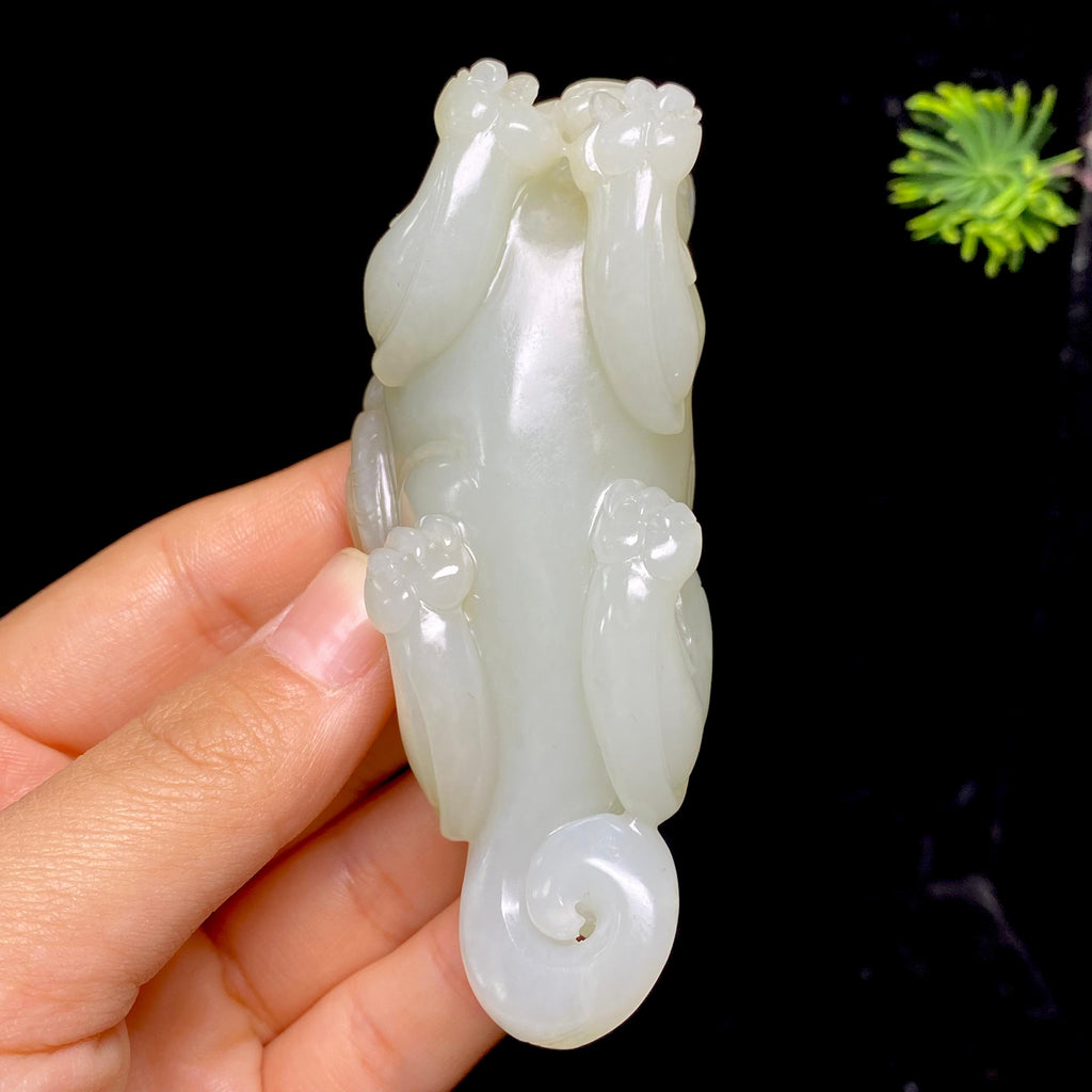 和田玉籽料貔貅把件（128.7g）