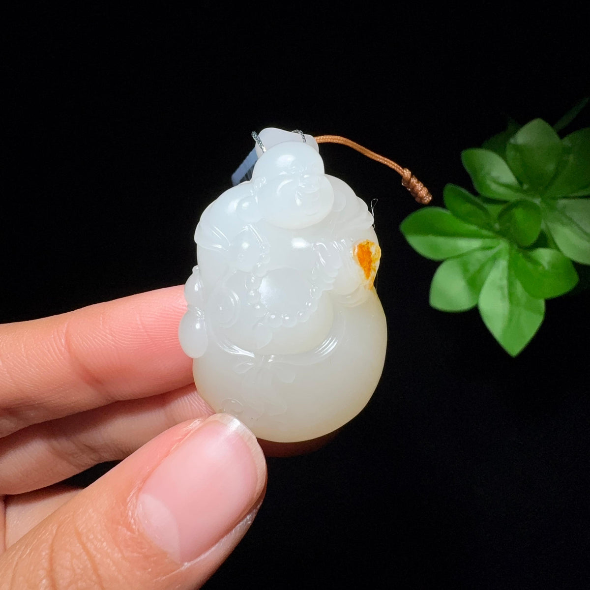 和田玉籽料佛公挂件（23.4g）