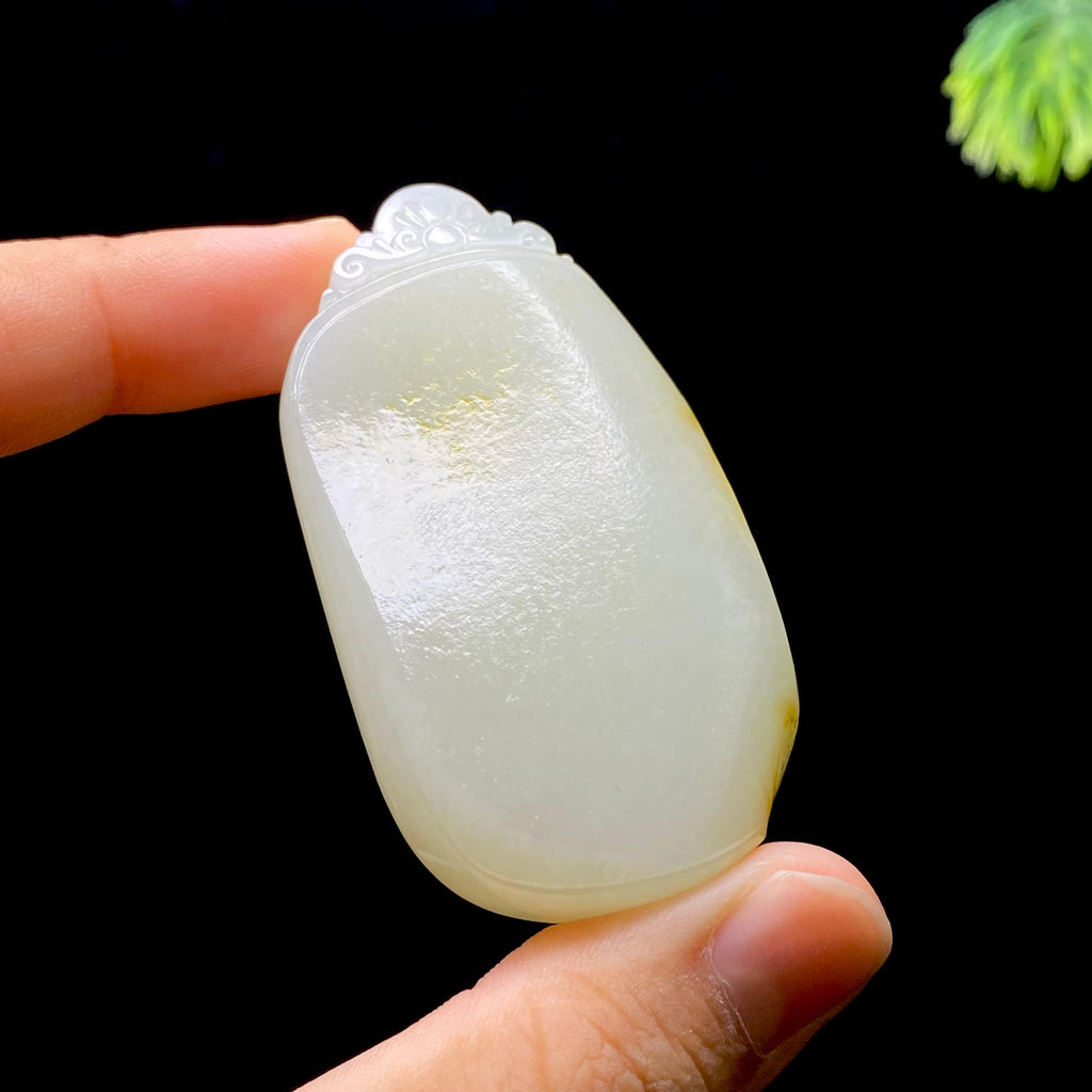 和田玉籽料无事牌（48.9g）